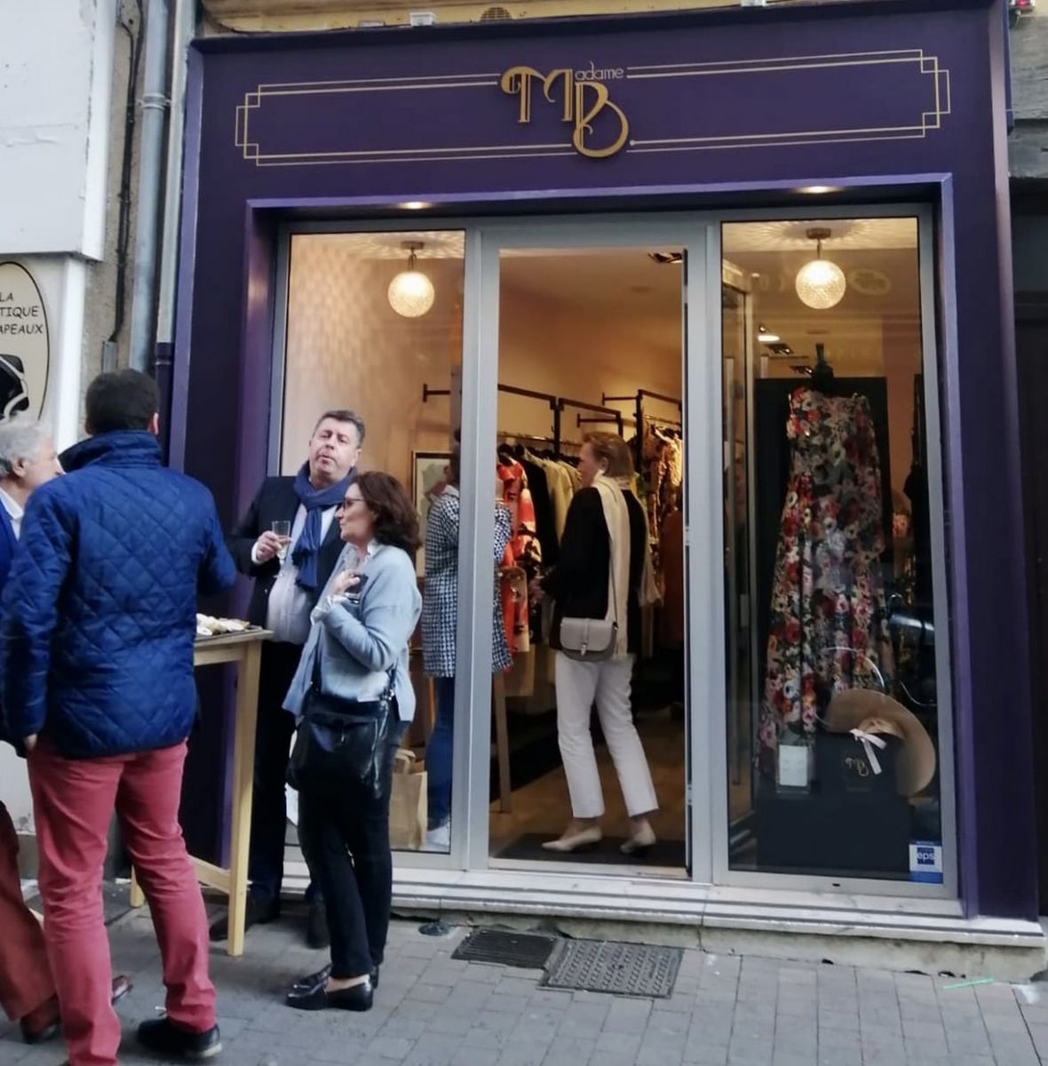 Exposition peinture à la boutique Madame B - Louise Groux Artiste peintre