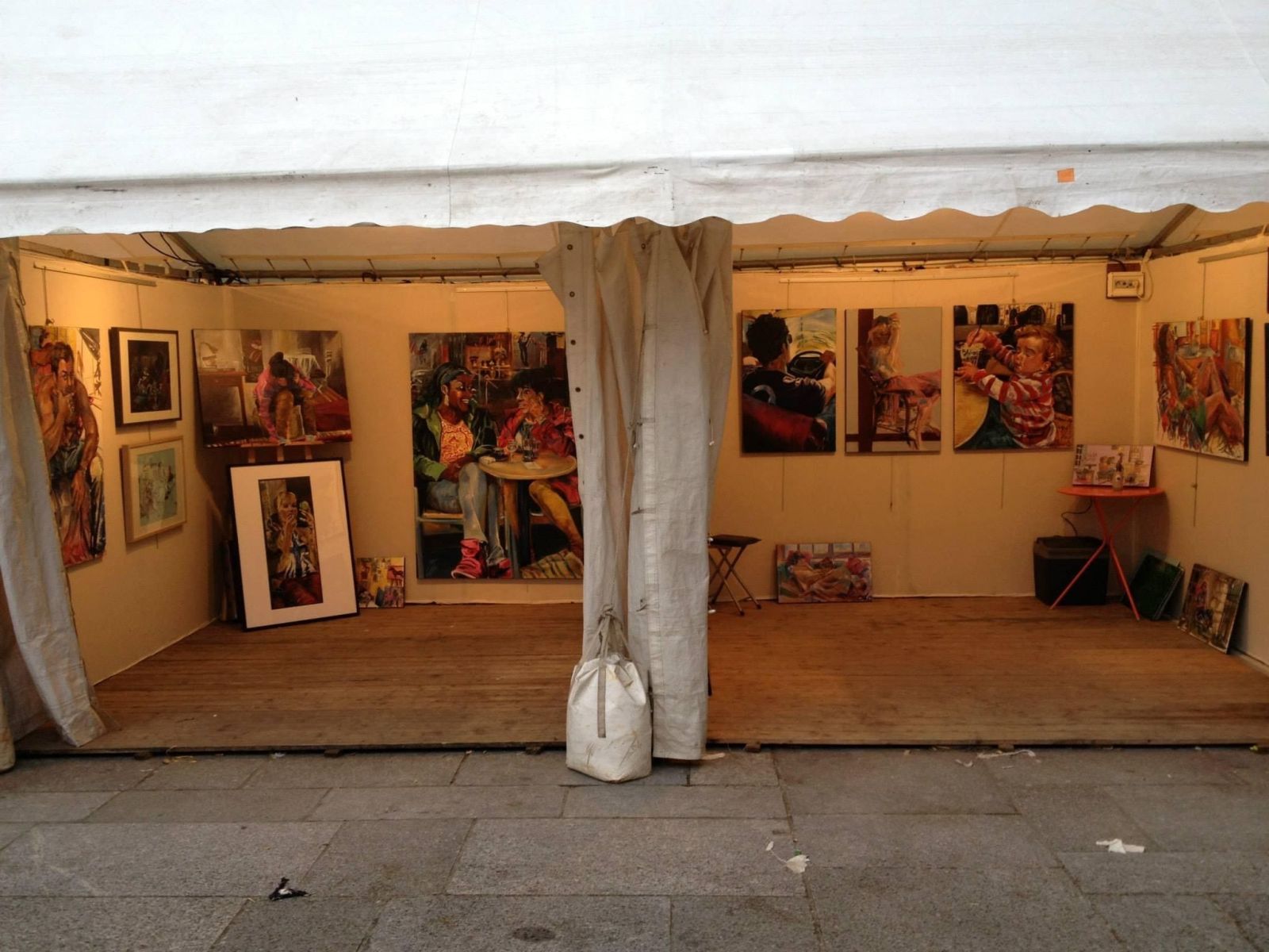 Scènes de vies : GMAC, Saint Sulpice (2012) - Louise Groux, Artiste peintre