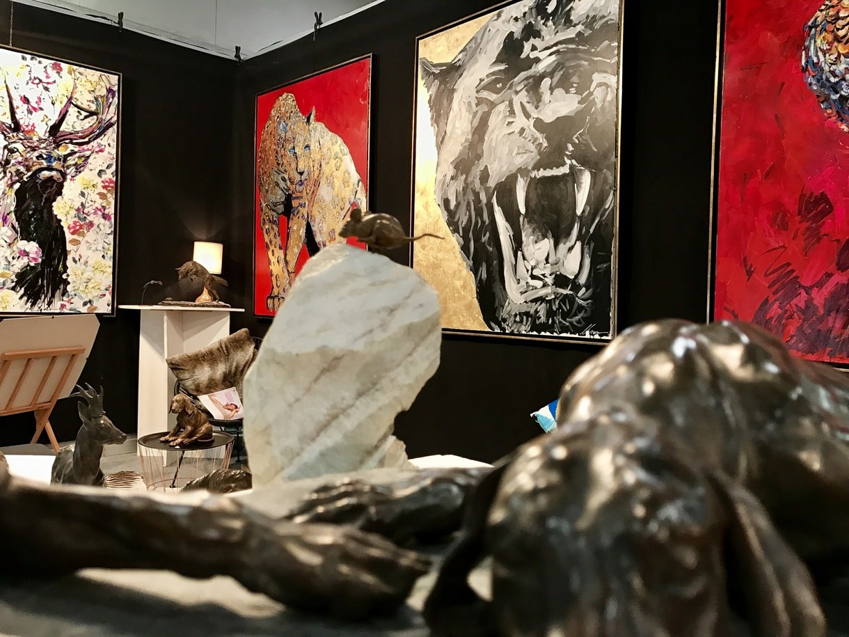 Exposition peinture à Madrid Cinegética 2016 - Louise Groux Artiste peintre