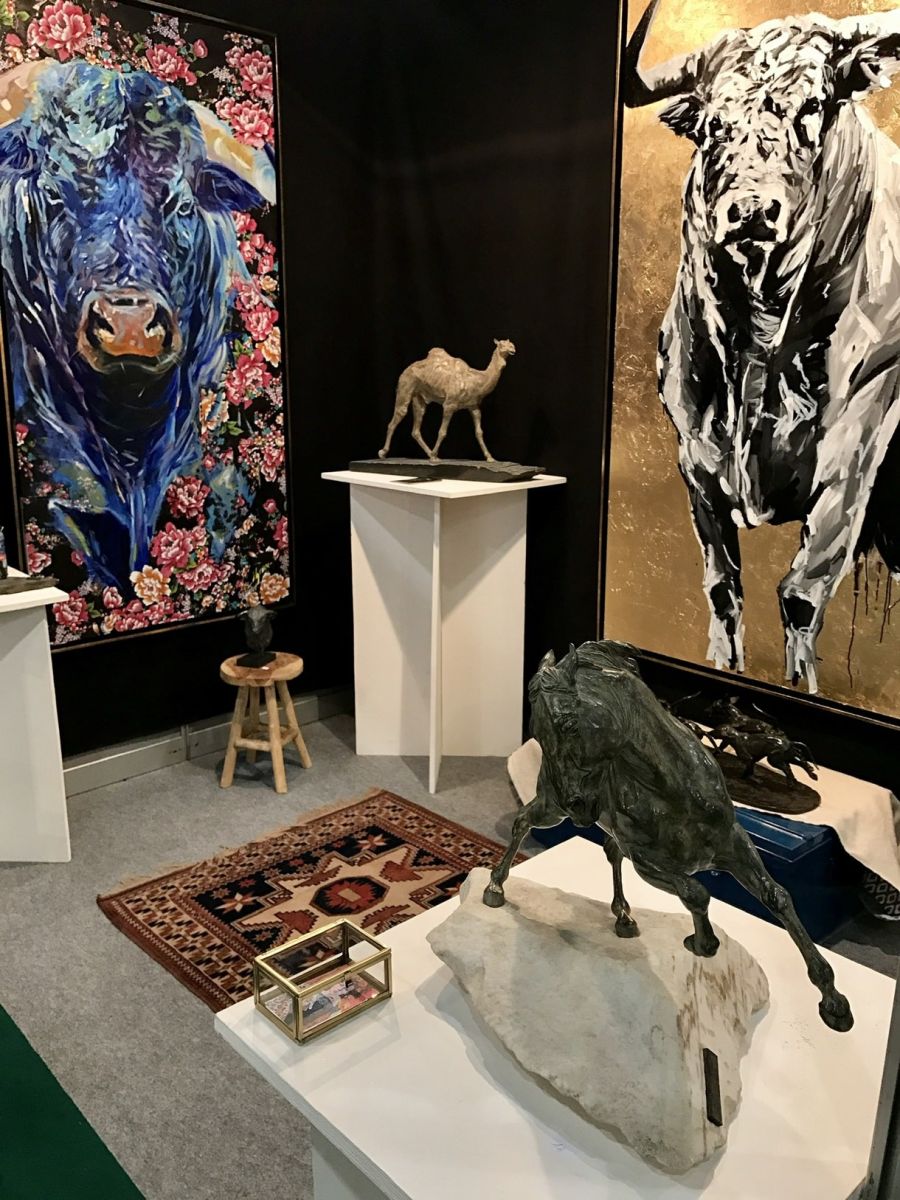 Exposition peinture à Madrid Cinegética 2016 - Louise Groux Artiste peintre