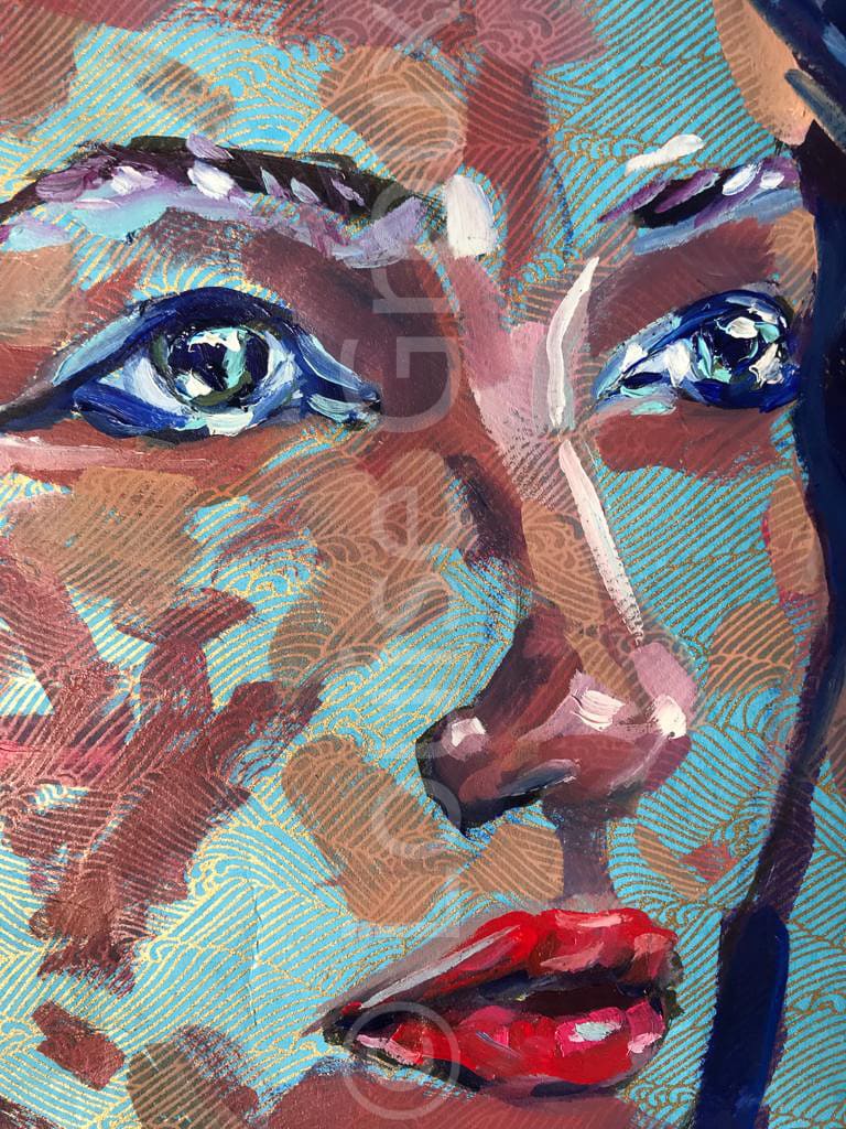 Détail/femme - Louise Groux - Artiste Peintre