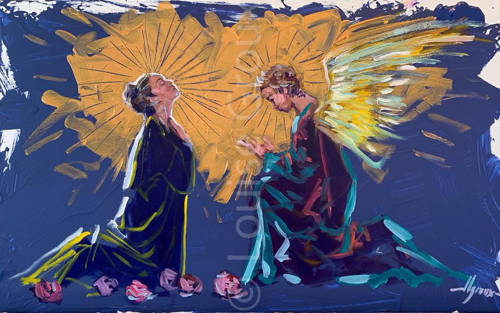 L'Annonciation - Louise Groux - Artiste Peintre