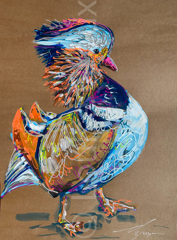 Mandarin - Louise Groux - Artiste Peintre