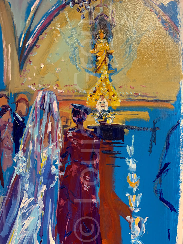 Détail / Mariage - Louise Groux - Artiste Peintre